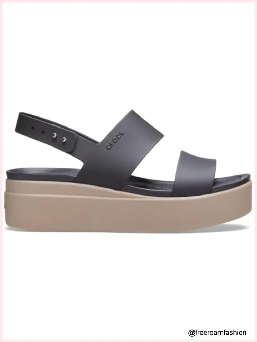 Lightweight Platform Wedge Sandals with Adjustable Strap, Water Resistant